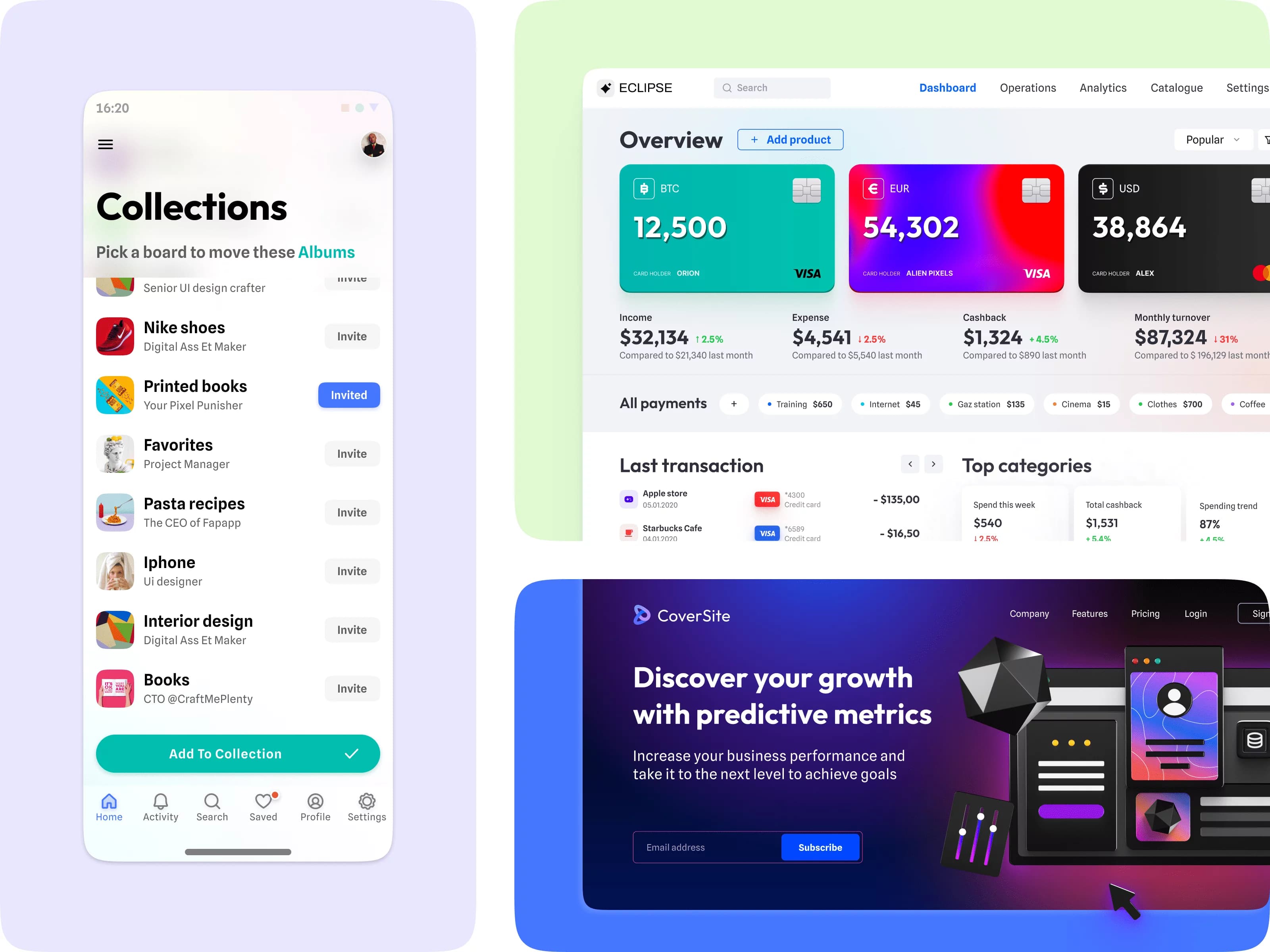 Best fonts combination for app design, websites and dashboard