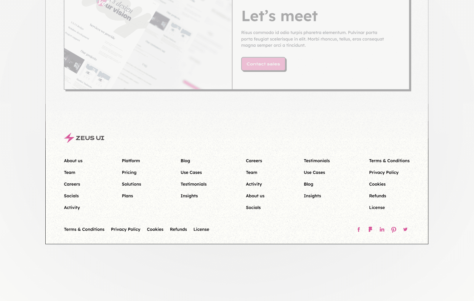 How to design a landing page - Footer