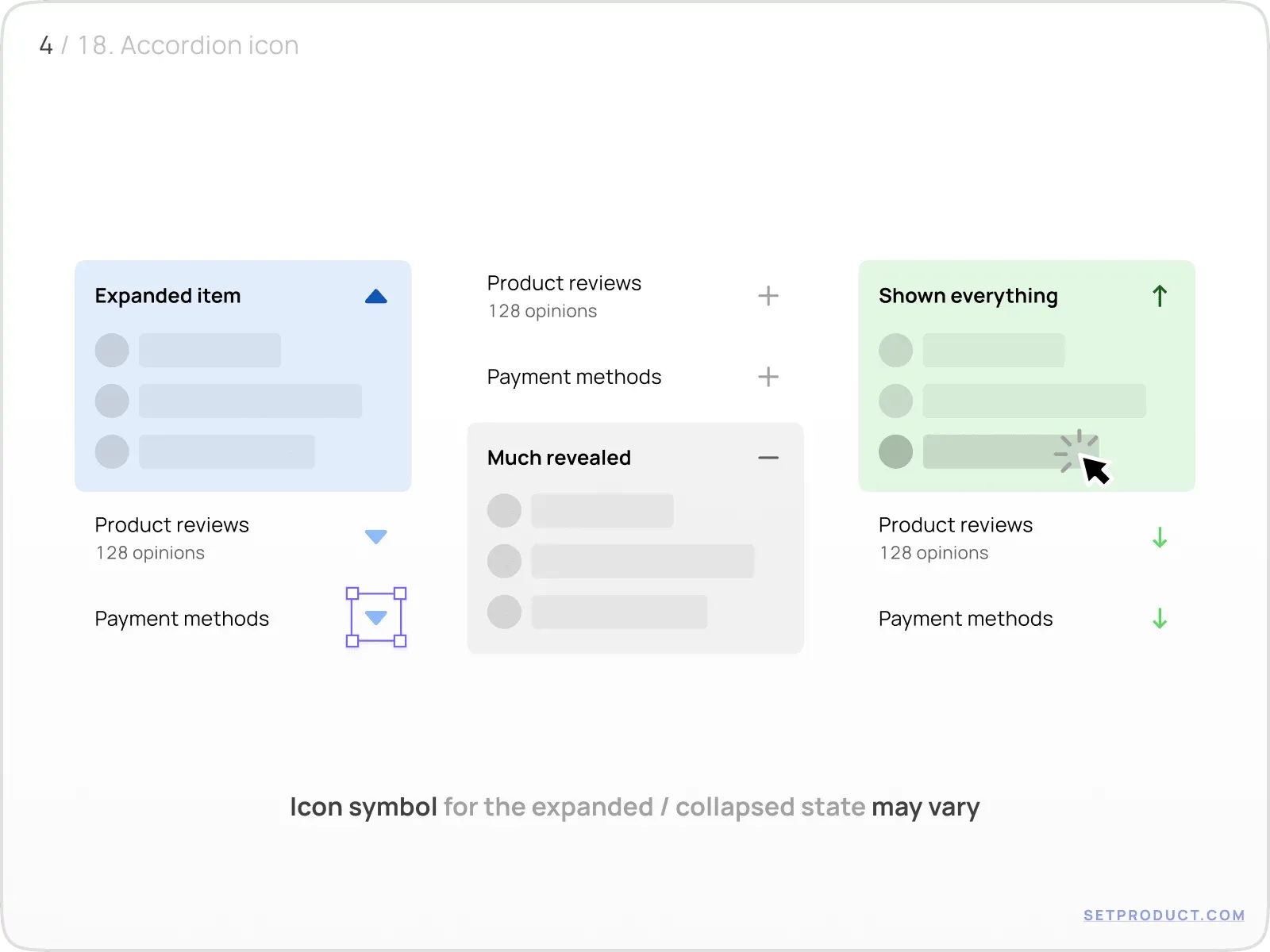 Accordion UI design tips