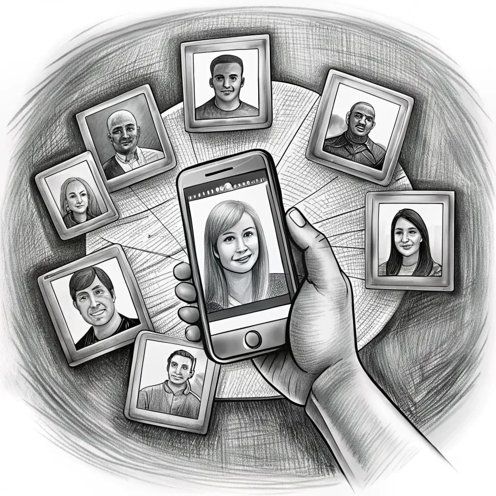 Design example illustrating snapchat's story