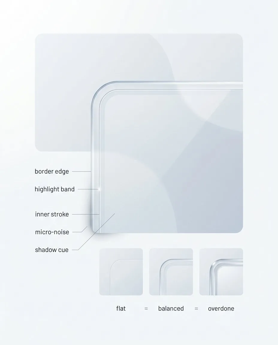 Liquid glass – is a layered surface that keeps the background perceptible, keeps content stable, and behaves predictably across tiers, states, and stress tests.