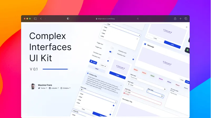 Complex Interfaces UI Kit