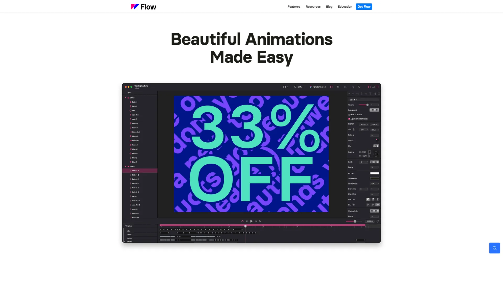 Design example illustrating flow