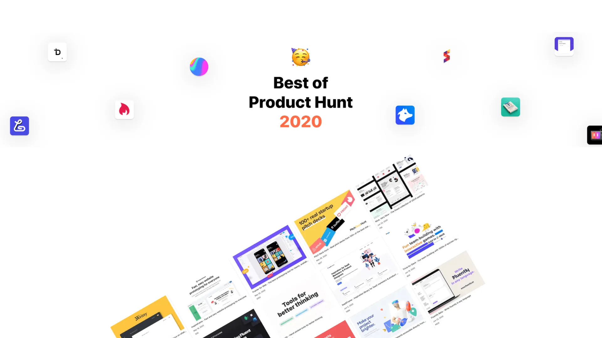 Design example illustrating best of product hunt