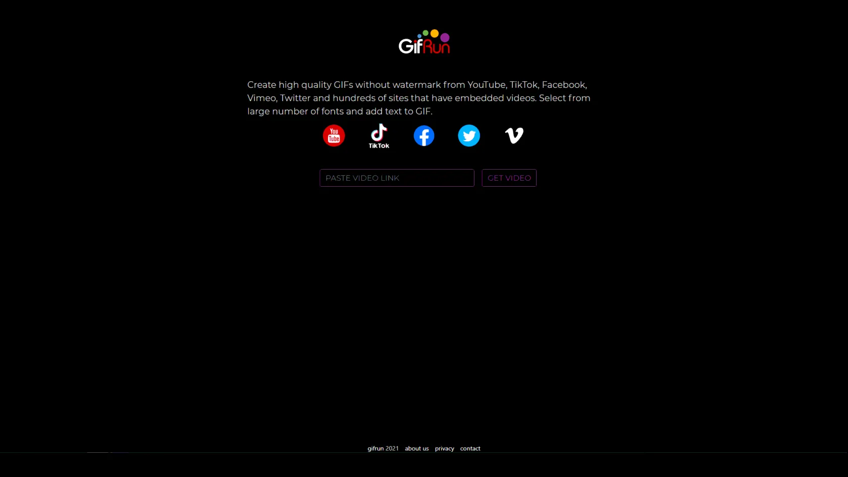 Design example illustrating gifrun