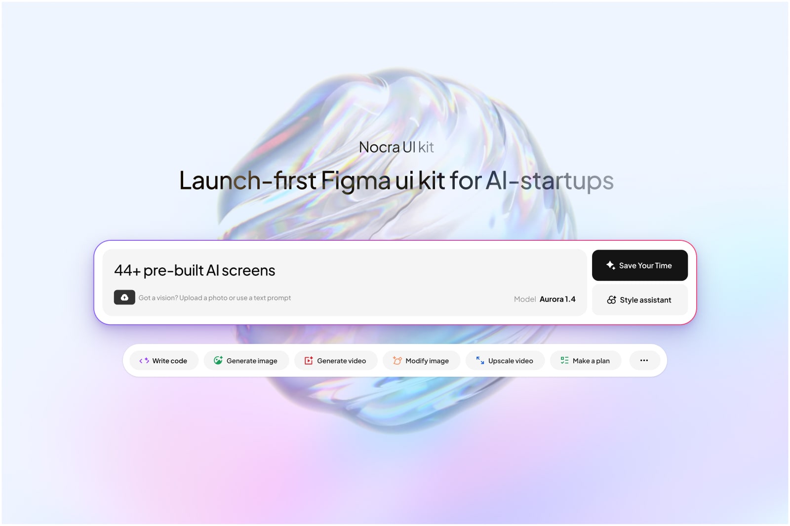 Nocra UI kit: The AI design system with templates