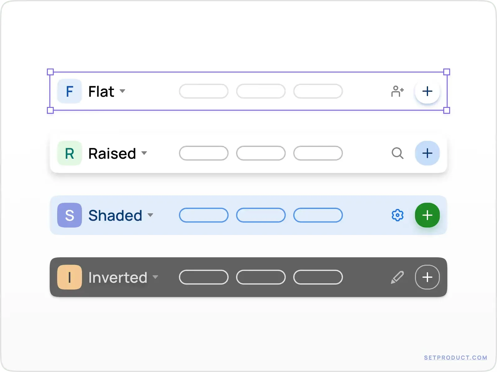 App Bar UI design templates & tips — Figma freebie