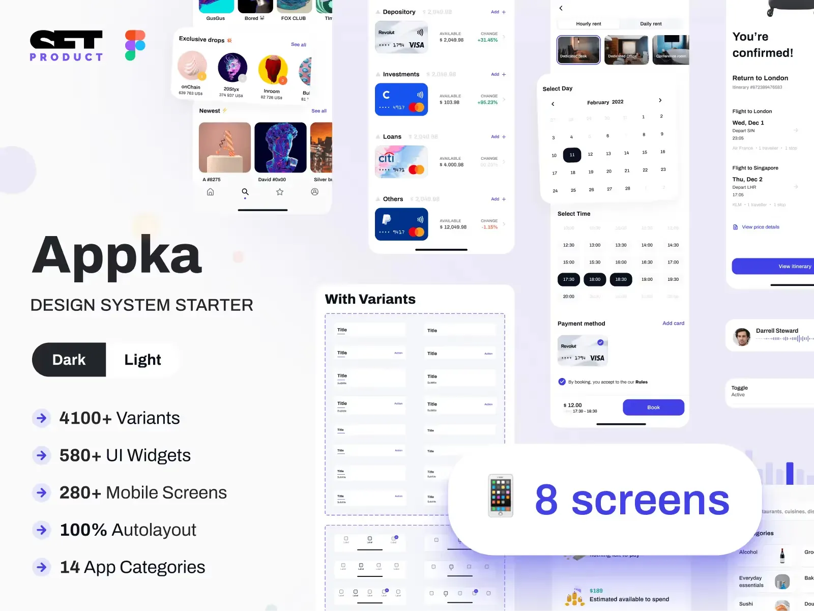 Appka iOS UI kit — Figma freebie