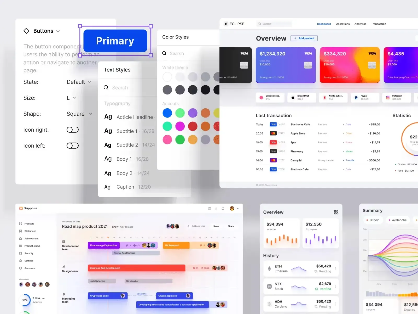 Eclipse UI kit — Figma freebie