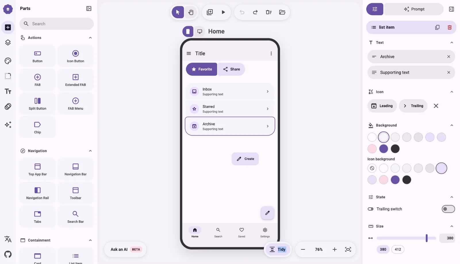 M3E Canvas — Material 3 Expressive UI builder — Figma freebie