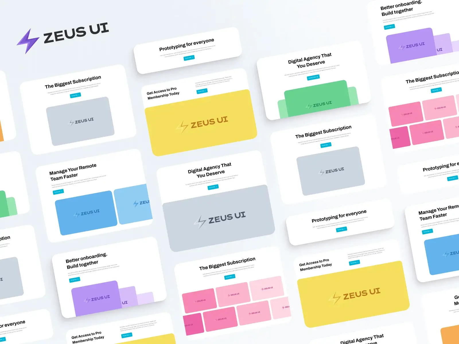 Landing page & web blocks — Figma freebie