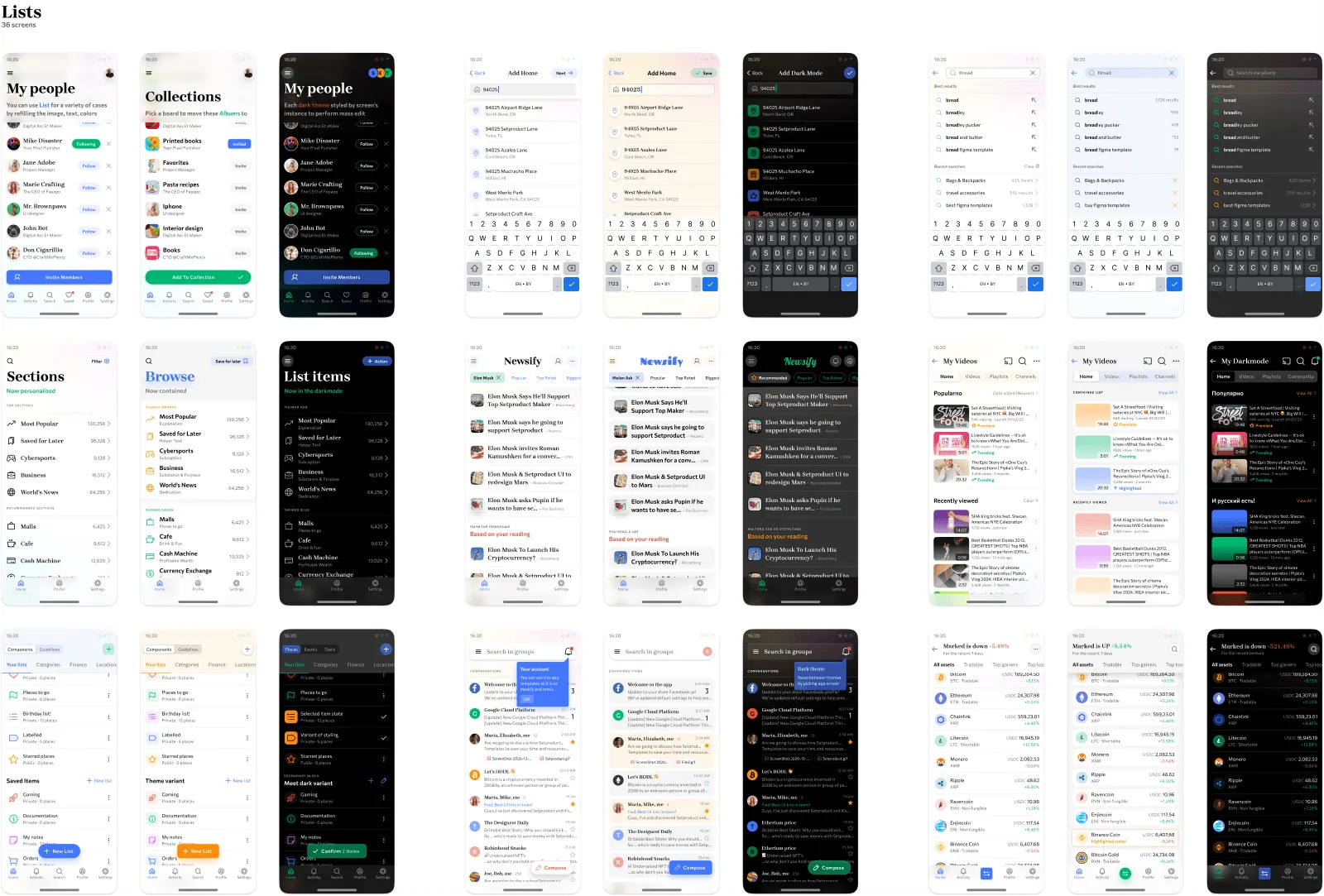 Lists (Table View)