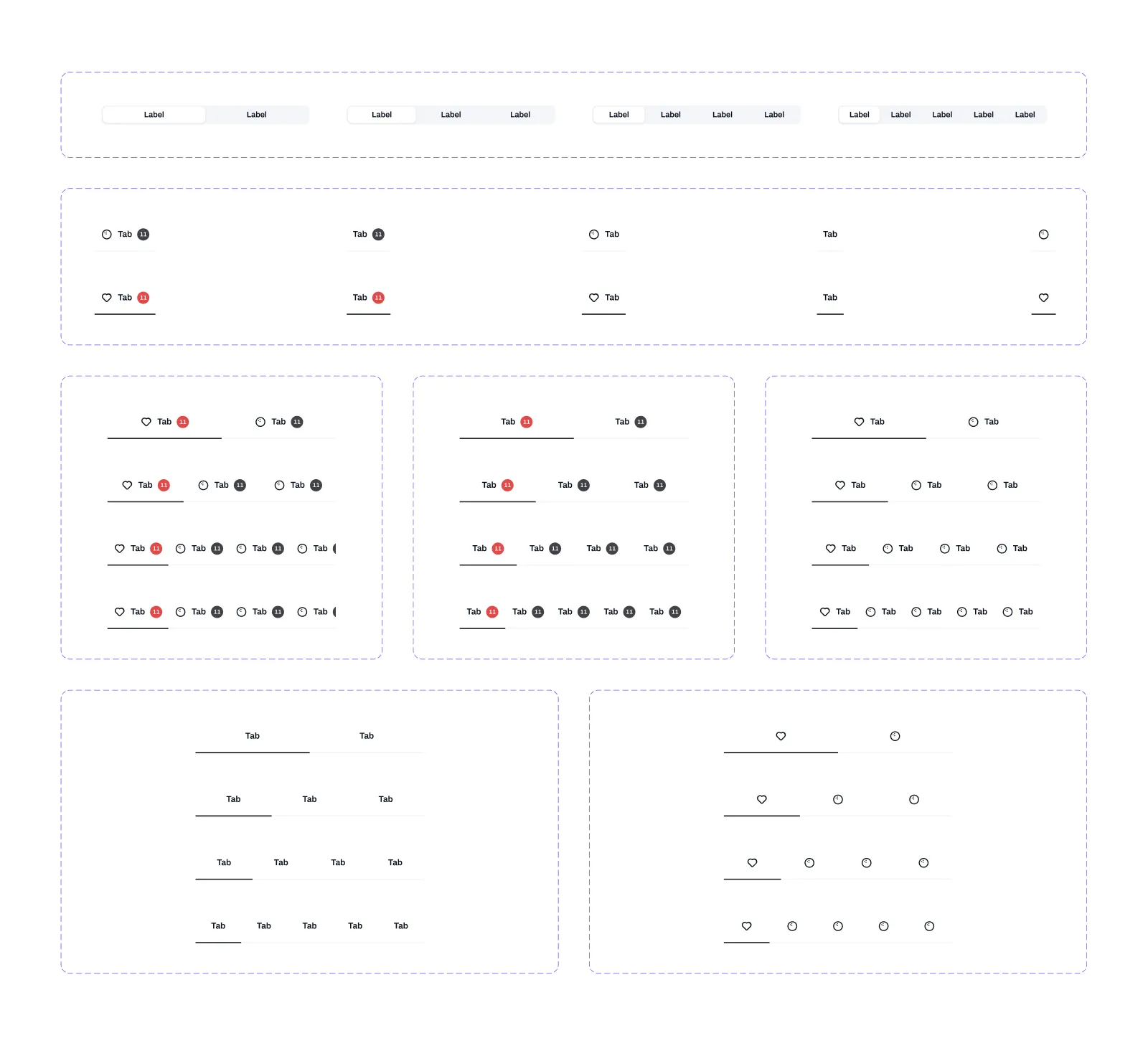 Tabs & Segmented Controls