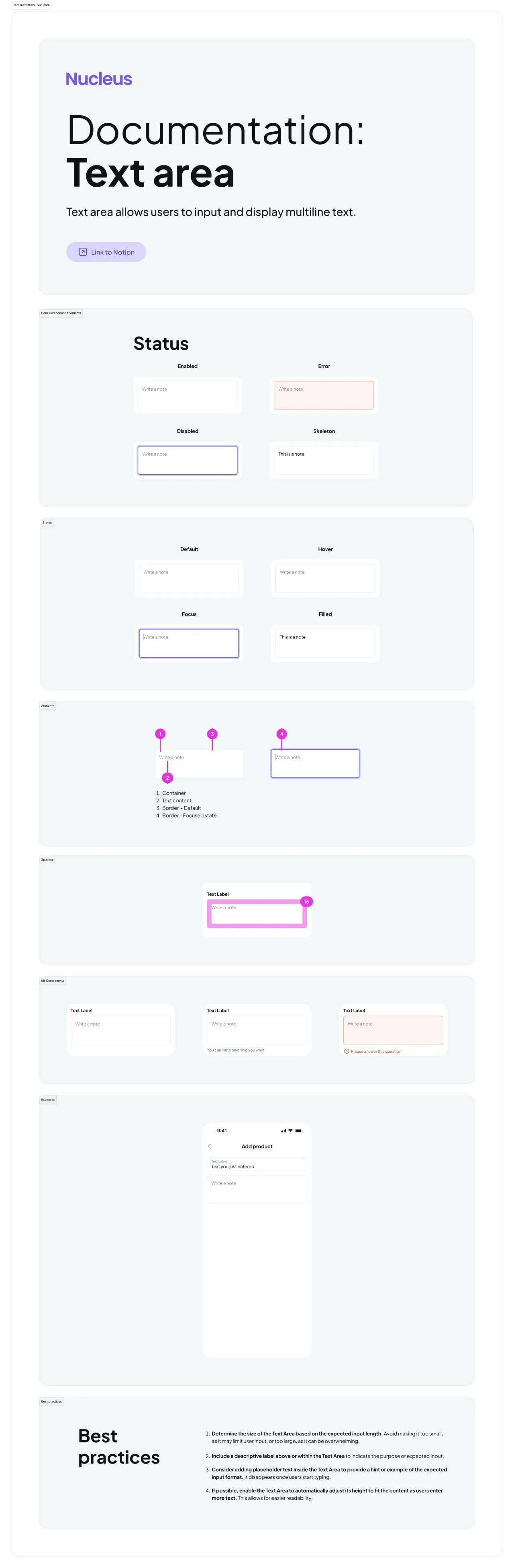 Text Area