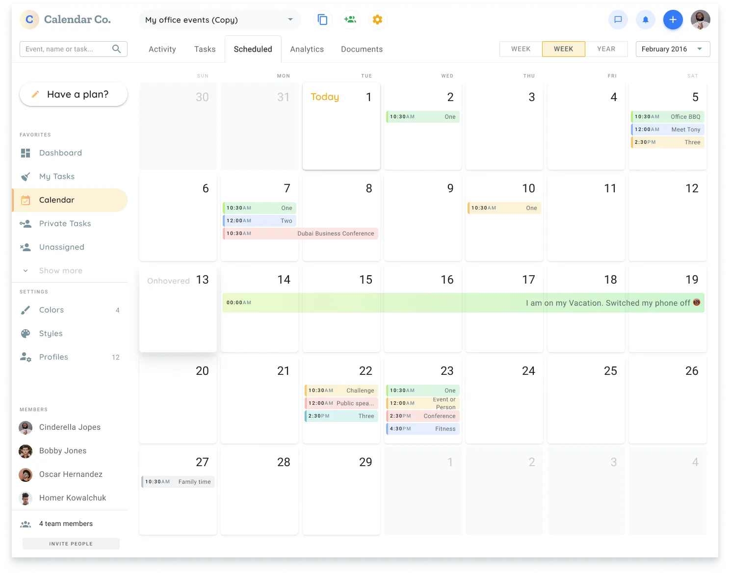 Calendar