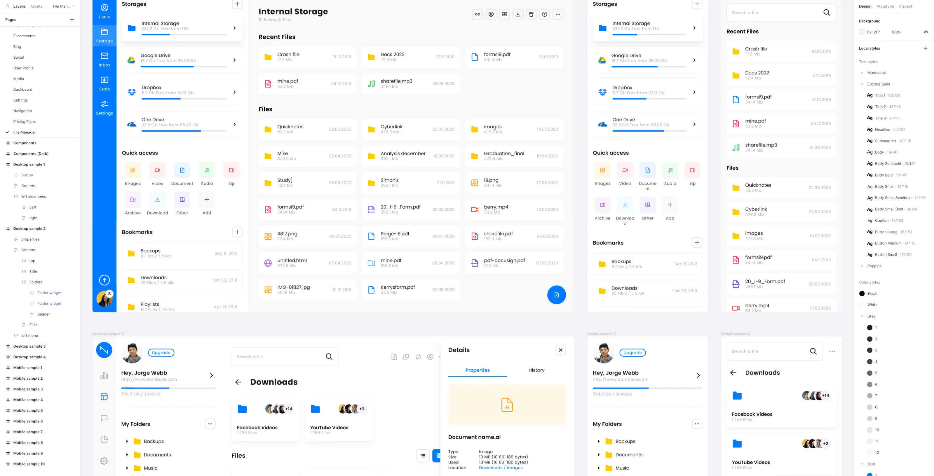 Neolex UI Kit. Figma Dashboard Design System