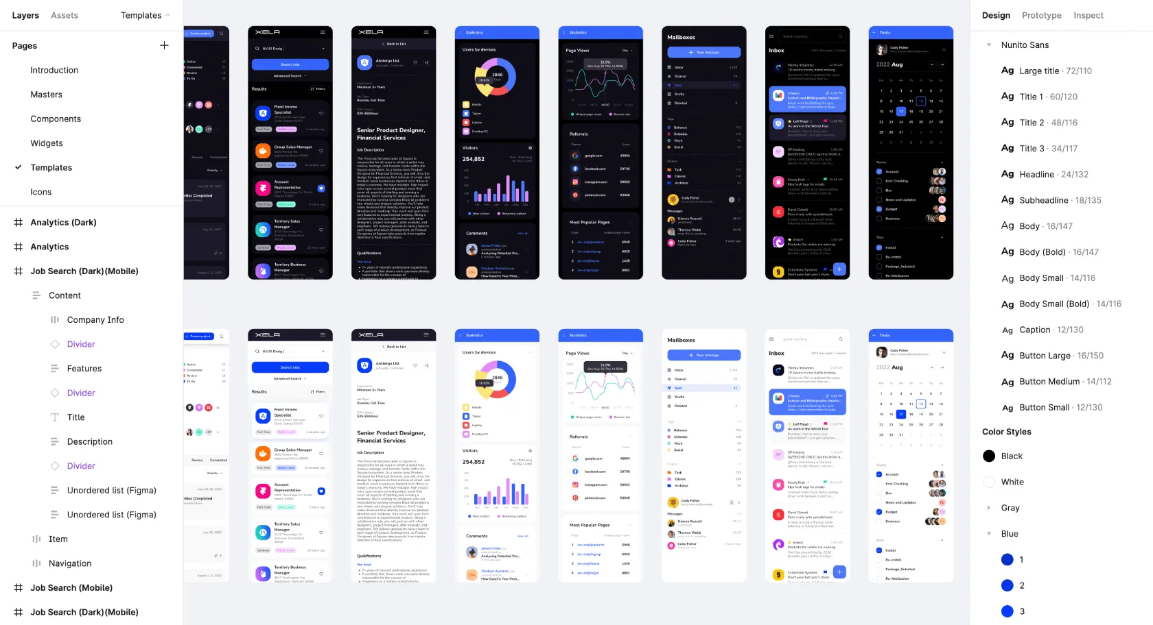Xela UI kit for Figma & Swift