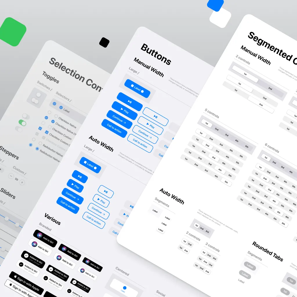 600+ native iOS components