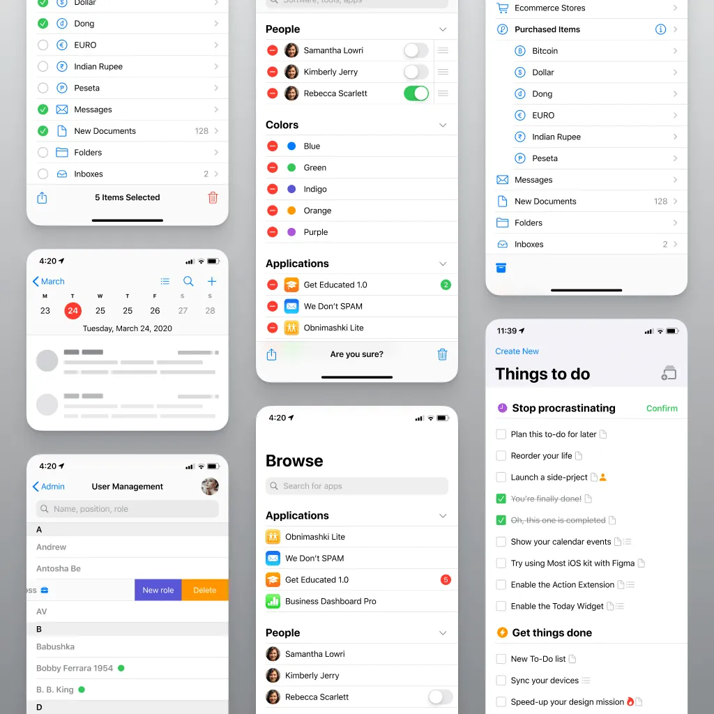 600+ mobile app templates