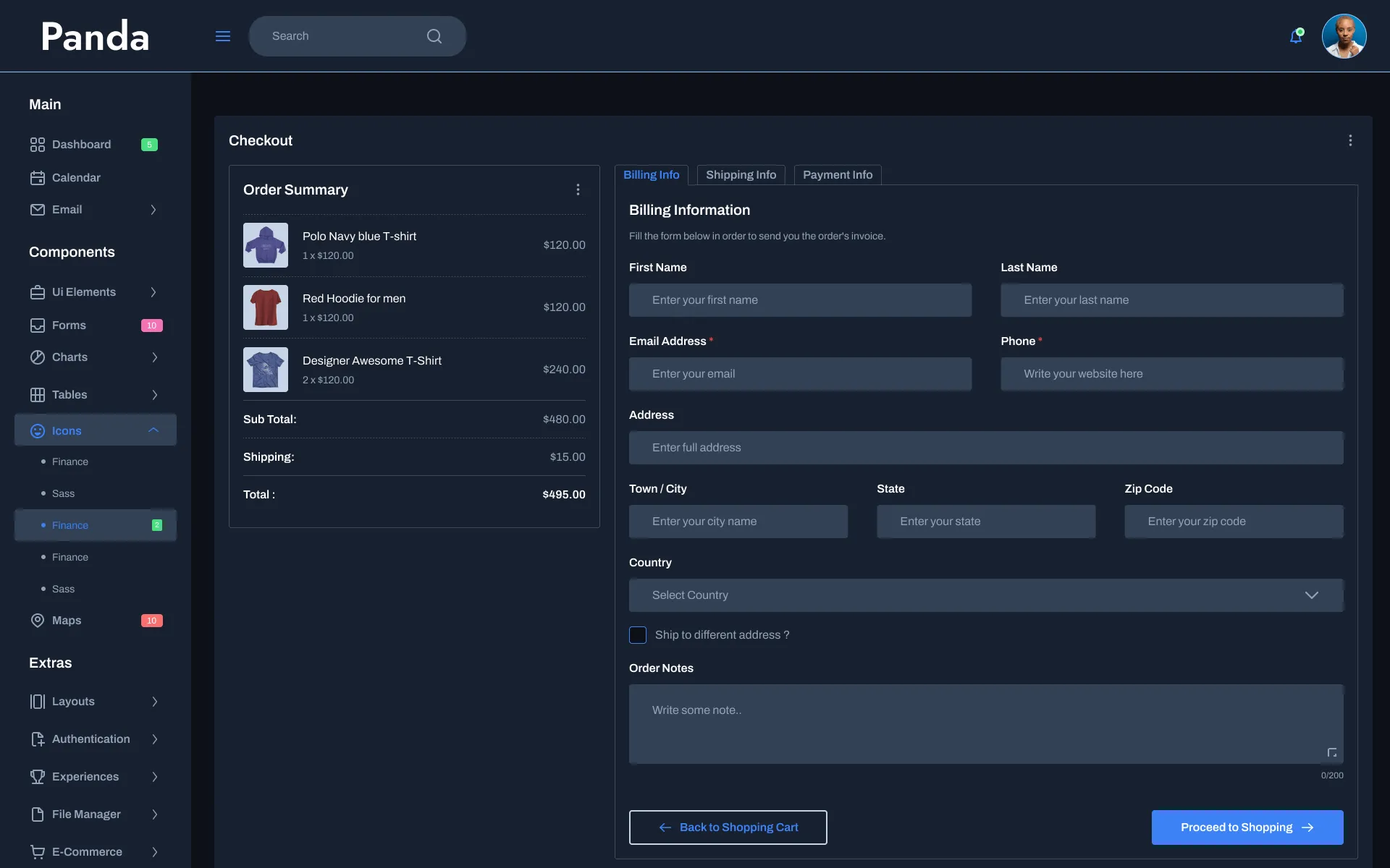 Checkout Dark