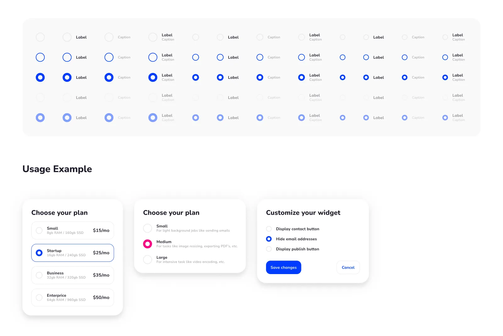 Radio Buttons